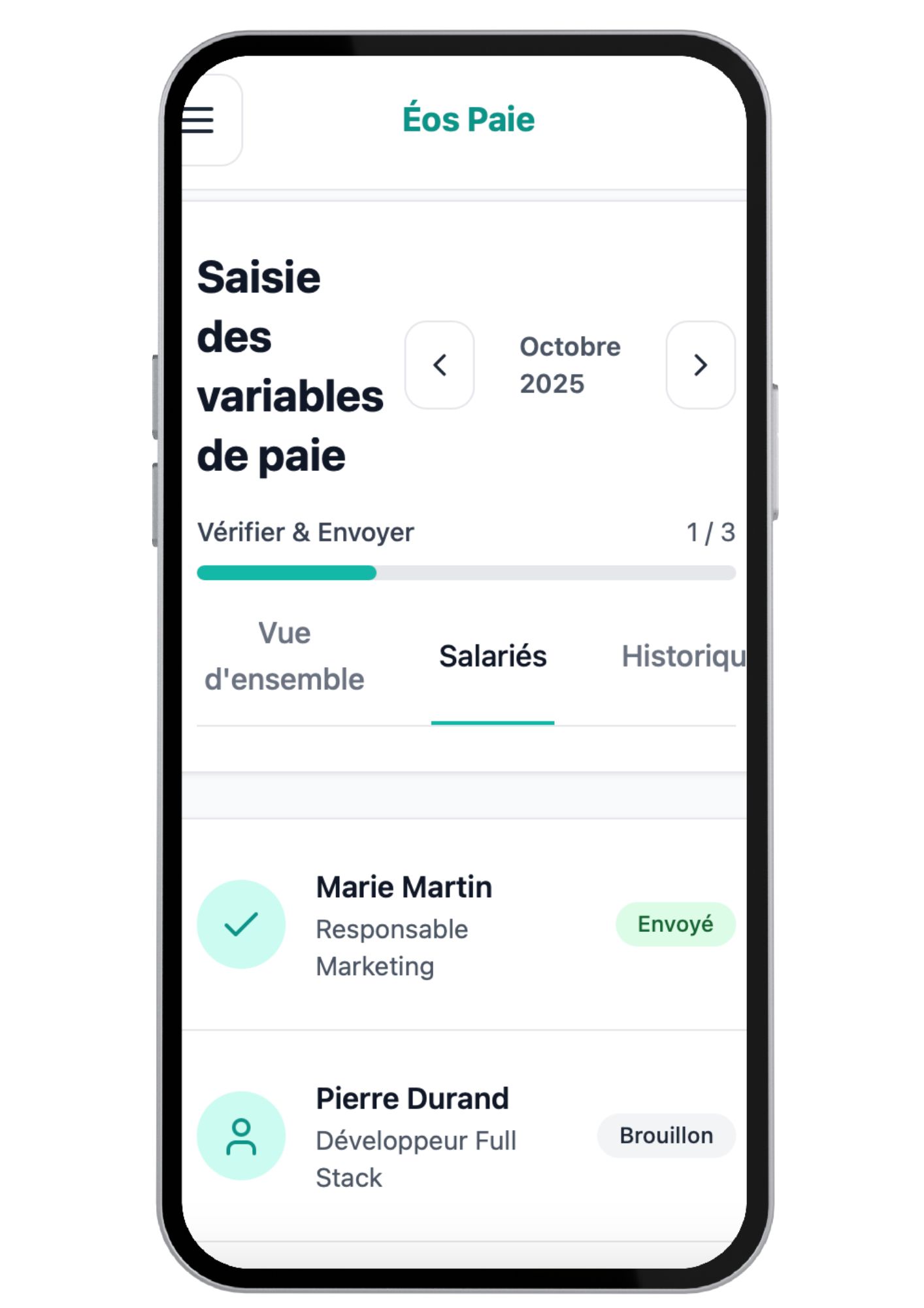 Application Mobile ÉosPaie